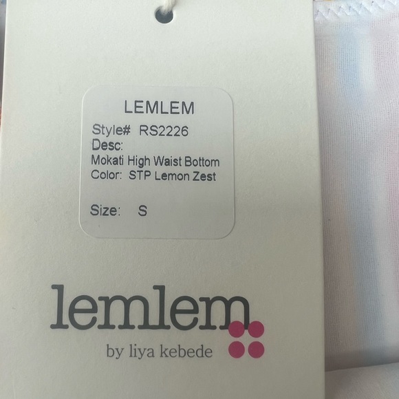 NWT Lemlem Mokati High Waist Bottom Size Small - Picture 11 of 11